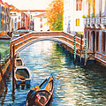 Afternoon on a canal in Venice Italy