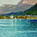 France, Lac Annecy Autumn Morning